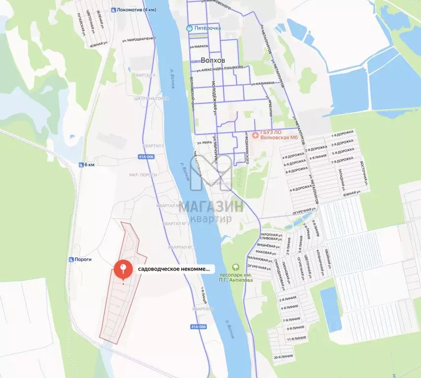 Участок в Ленинградская область, Волхов Пороги мкр,  (12.0 сот.) - Фото 1