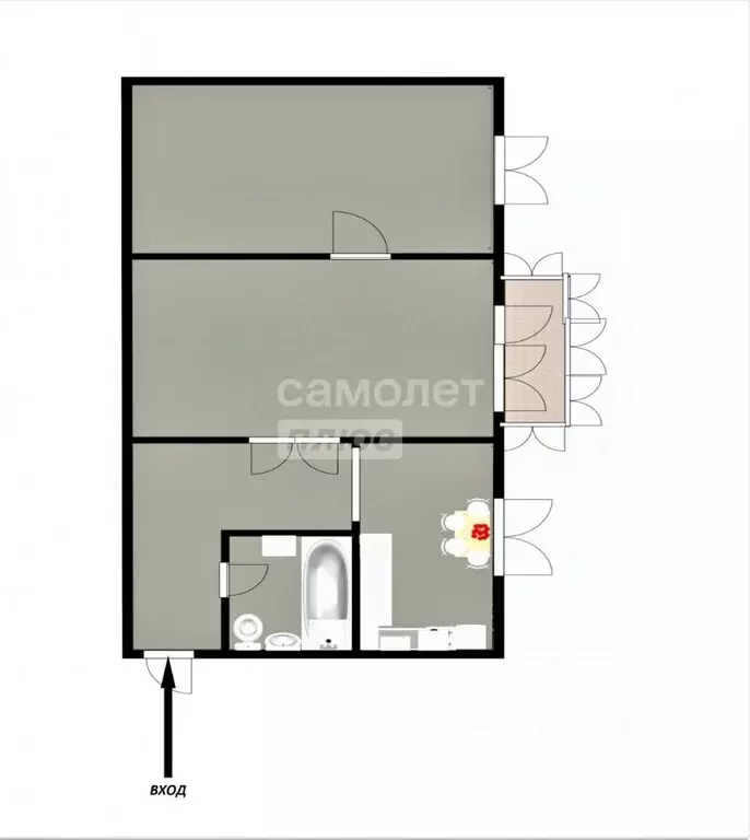 2-к кв. Пензенская область, Пенза ул. Карпинского, 19а (47.7 м) - Фото 1