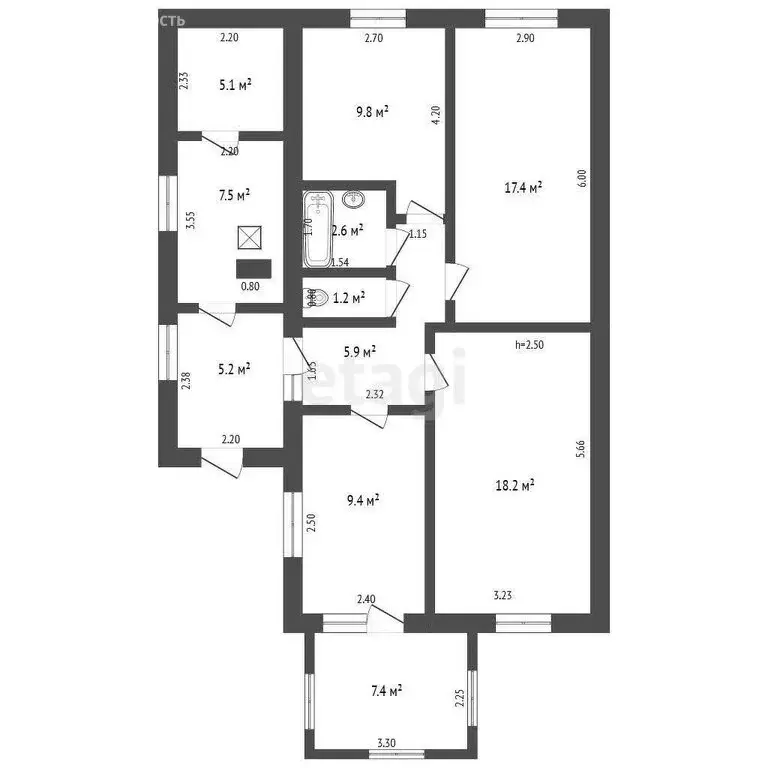 Дом в Гончаровка, Новая улица (97.53 м) - Фото 2