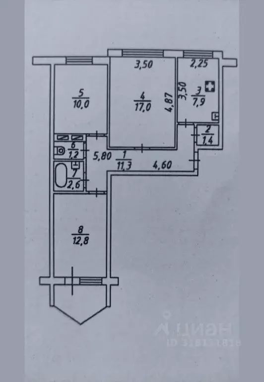 3-к кв. Тульская область, Тула ул. Максима Горького, 11 (64.2 м) - Фото 0