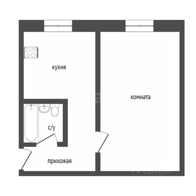 1-к кв. Курганская область, Курган Заозерный жилрайон, 8-й мкр,  (32.1 ... - Фото 2