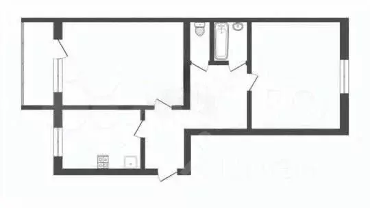 2-к кв. Томская область, Томск ул. Суворова, 15 (51.0 м) - Фото 1