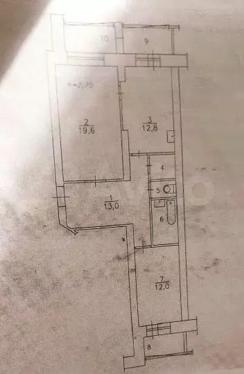 2-к. квартира, 64 м, 4/10 эт. - Фото 0