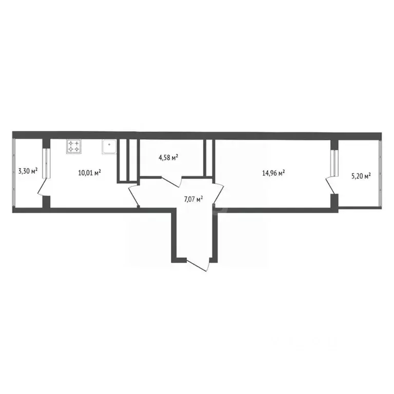 1-к кв. Башкортостан, Уфа ул. Степана Злобина, 2 (45.1 м) - Фото 2