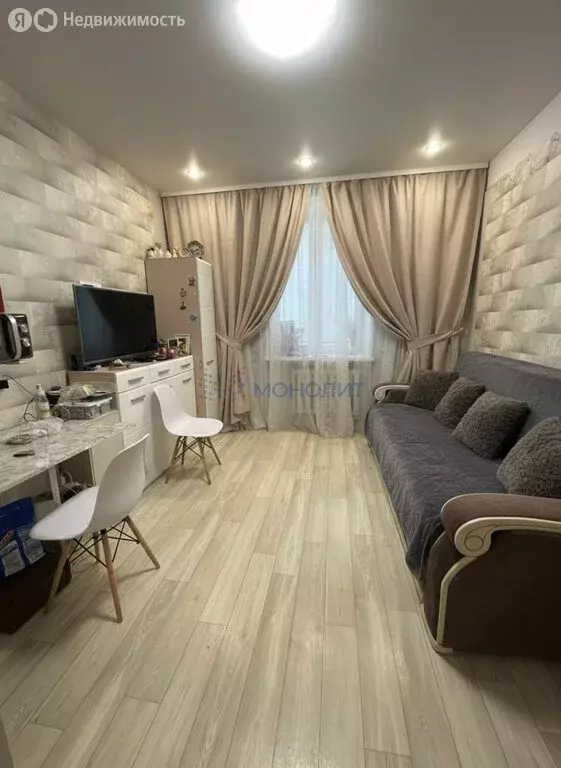 Квартира-студия: Дзержинск, улица Панфиловцев, 16 (18.9 м) - Фото 1