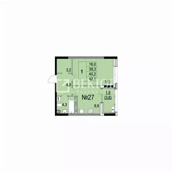 1-к кв. Ярославская область, Ярославль ул. Лисицына, 23 (40.2 м) - Фото 2