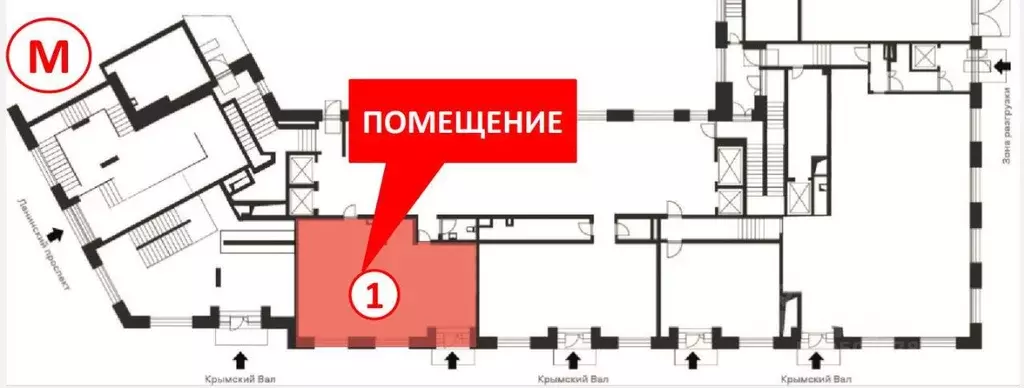 Помещение свободного назначения в Москва Ленинский просп., 2 (81 м) - Фото 2