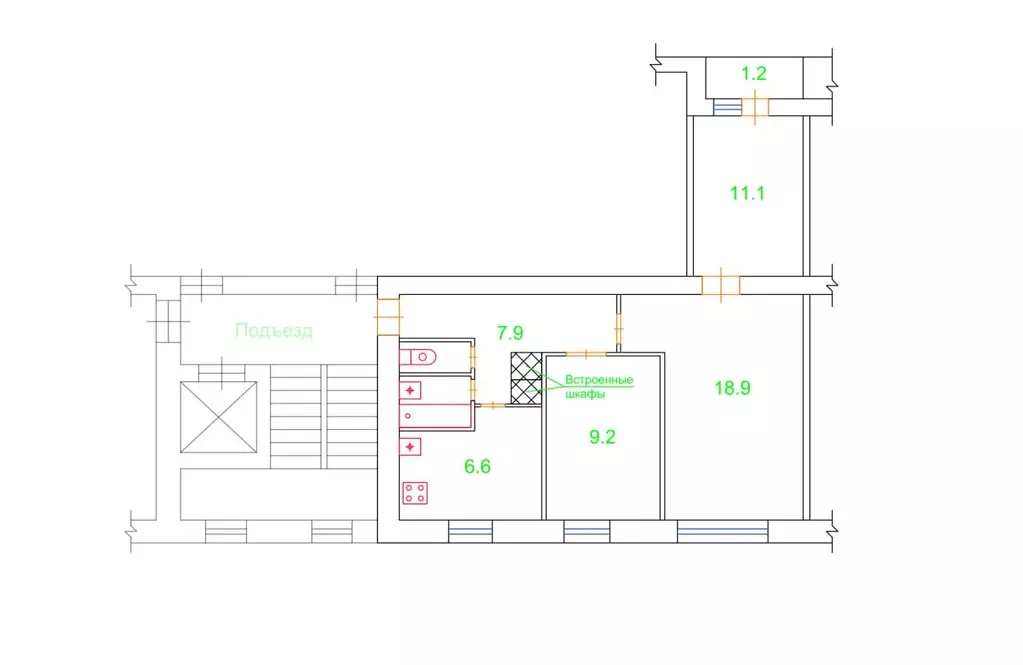 Продаётся 3-к квартира, 57.8 м - Фото 1