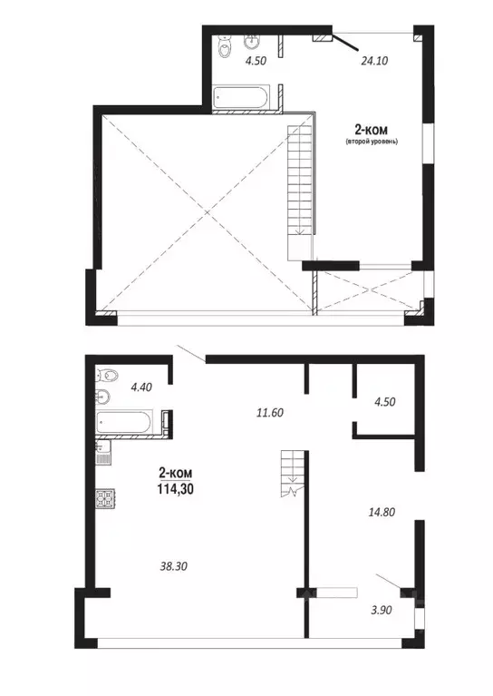 2-к кв. Омская область, Омск просп. Королева (114.3 м) - Фото 0