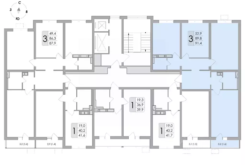 3-к кв. Воронежская область, Воронеж ул. Шишкова, 140Б/16 (91.4 м) - Фото 1