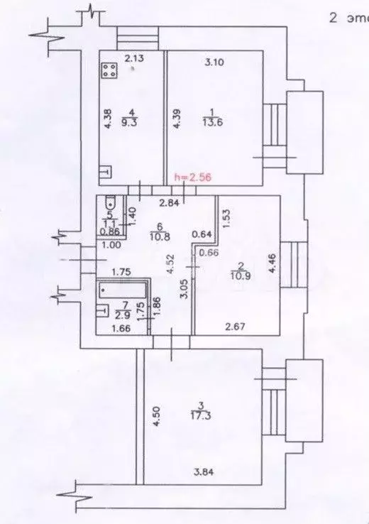 3-к. квартира, 65,9 м, 2/10 эт. - Фото 0