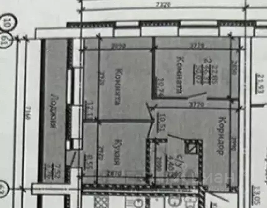 2-к кв. Коми, Сыктывкар Тентюковская ул., 333 (46.3 м) - Фото 2