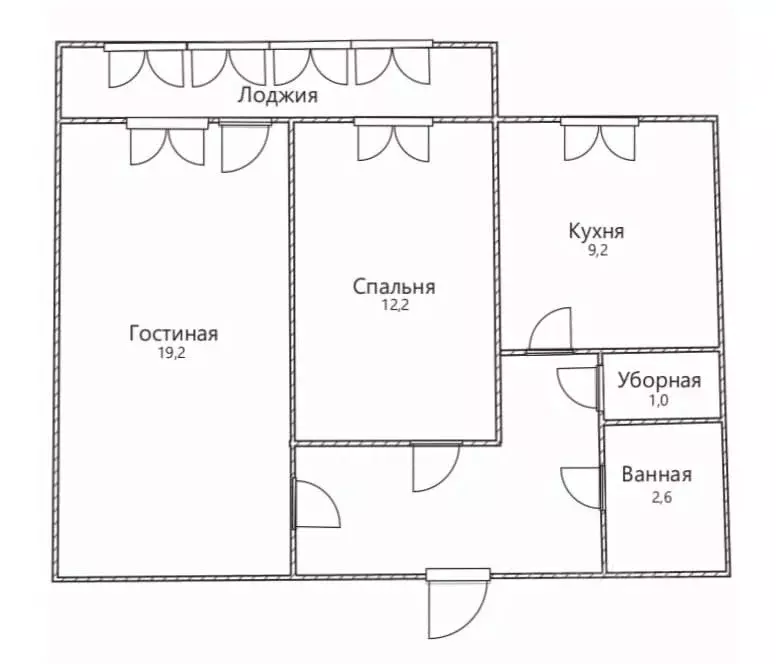 2-к кв. Ульяновская область, Ульяновск ул. Ефремова, 147 (56.74 м) - Фото 2