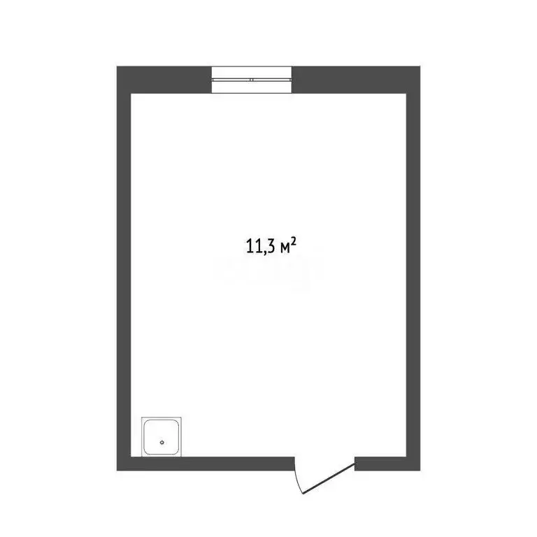 1к в -комнатной квартире (11.3 м) - Фото 1