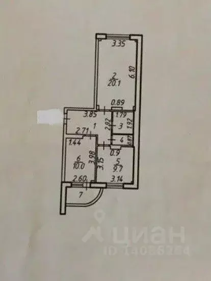 2-к кв. Белгородская область, Старый Оскол Дубрава мкр, 3 кв-л, 37 ... - Фото 1