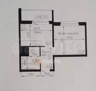 1-к. квартира, 29,2 м, 12/17 эт. - Фото 0