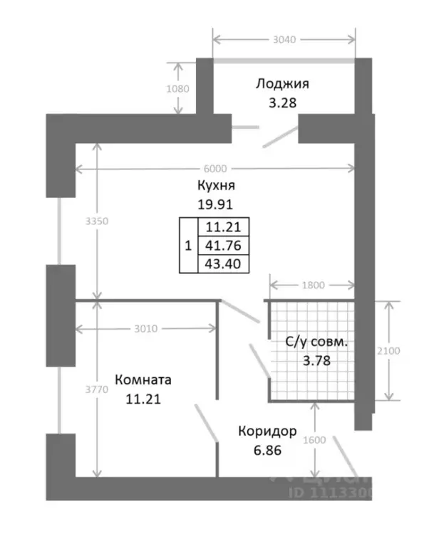 1-к кв. Ярославская область, Ярославль 2-й мкр,  (45.04 м) - Фото 0