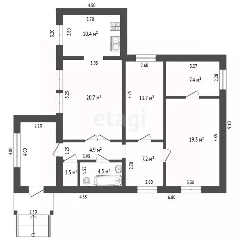 Дом в Саратовская область, Балашов Советская ул., 136А (98 м) - Фото 1