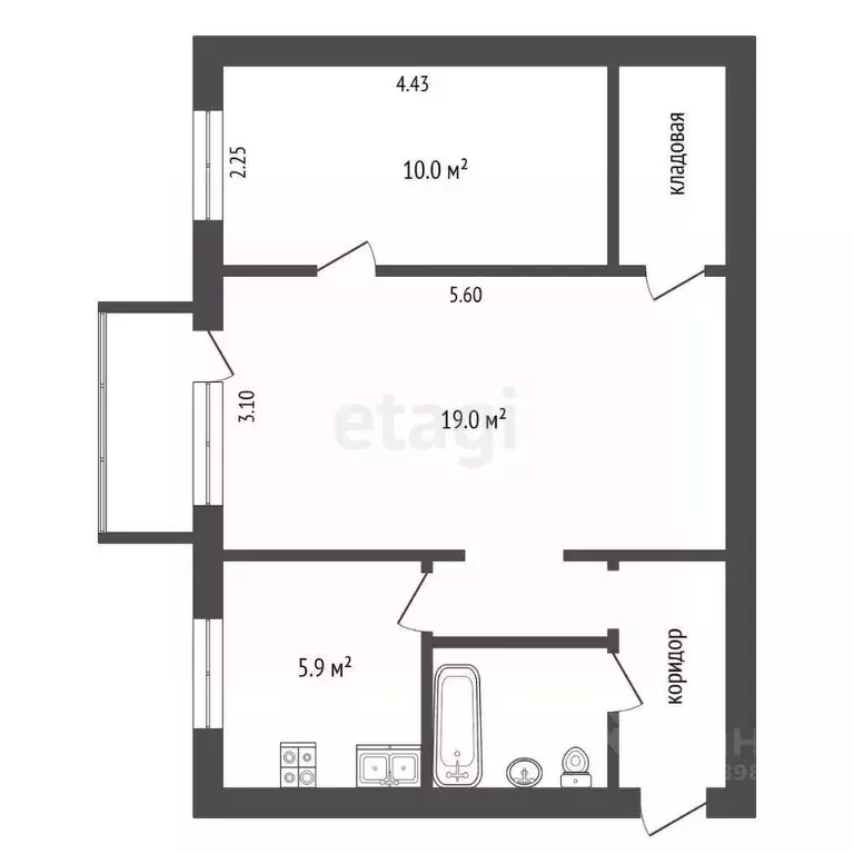 2-к кв. Камчатский край, Петропавловск-Камчатский ул. Арсеньева, 4 ... - Фото 2