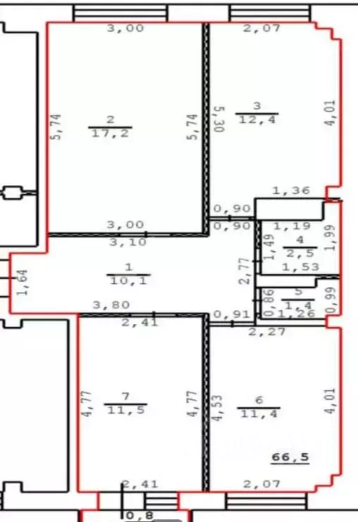 3-к кв. Тульская область, Киреевск Брусяновский мкр, 6 (66.5 м) - Фото 1