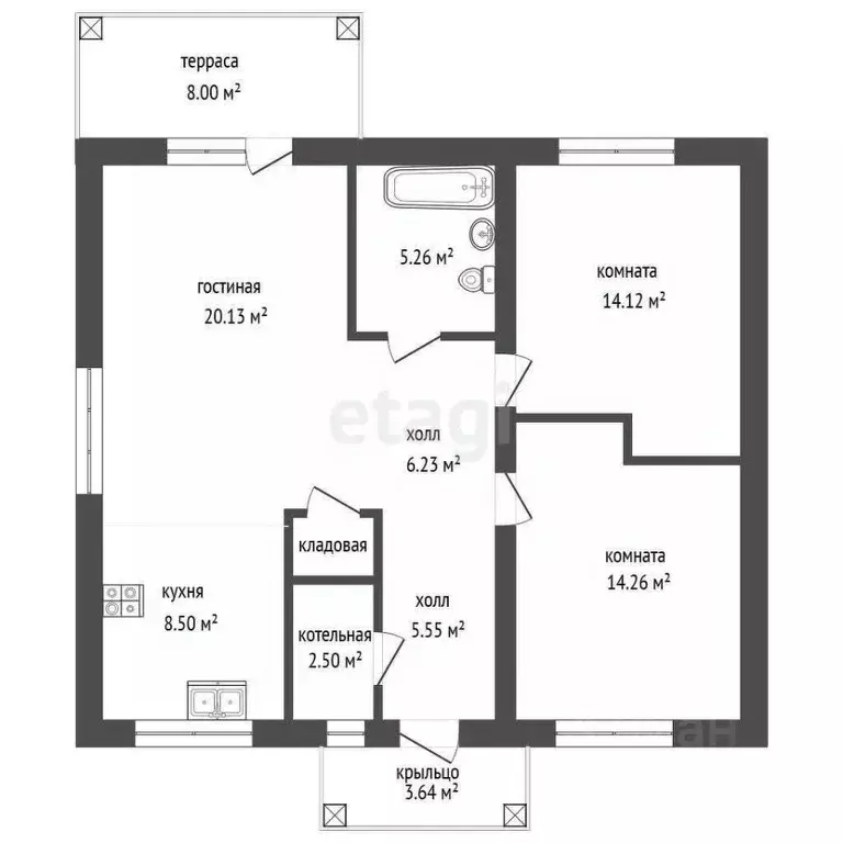 Дом в Тюменская область, Тюменский муниципальный округ, Новокаменский ... - Фото 1