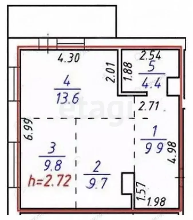 2-к кв. Иркутская область, Иркутск ул. Красных Мадьяр, 14/2 (52.8 м) - Фото 2