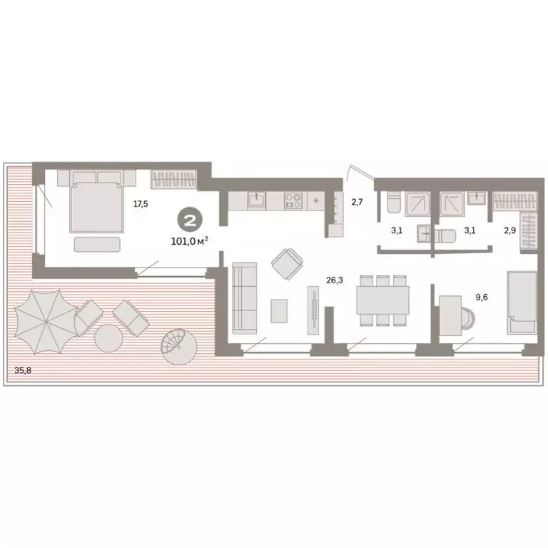 2-комнатная квартира: Екатеринбург, жилой район Сортировочный, ... - Фото 1