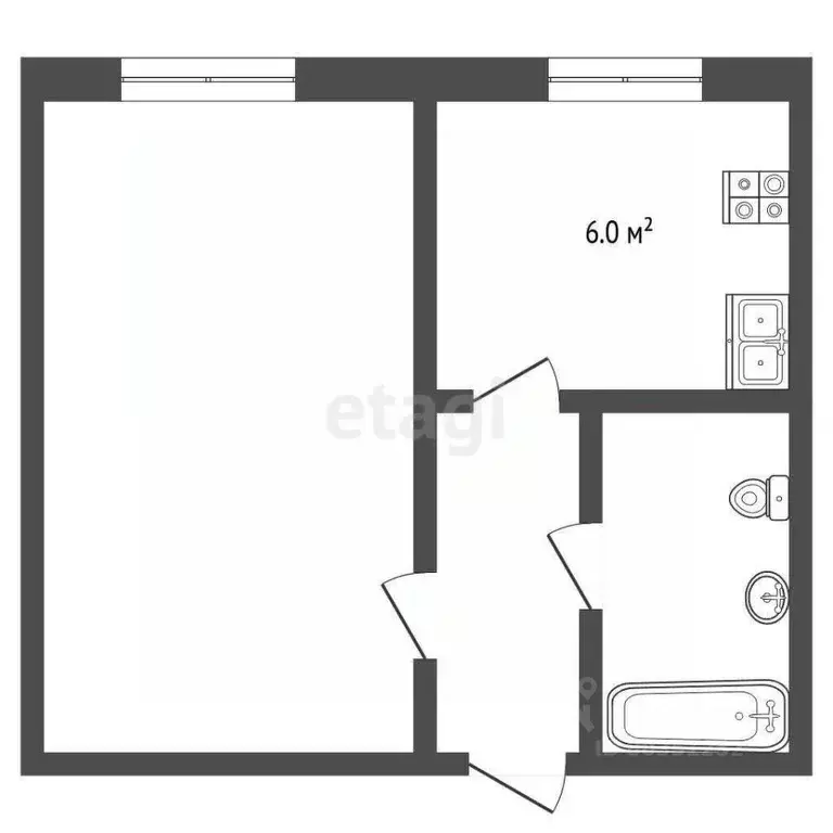 1-к кв. Ставропольский край, Кисловодск проезд Цандера (31.0 м) - Фото 1