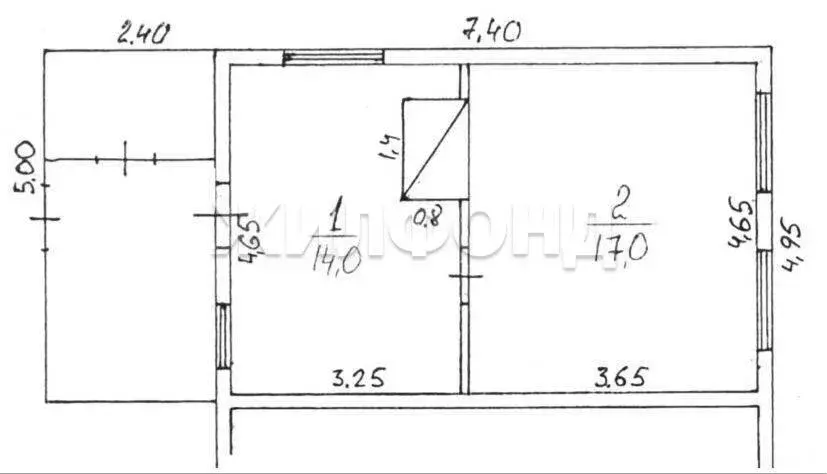 Дом в Кандинка, улица Мира (31 м) - Фото 0
