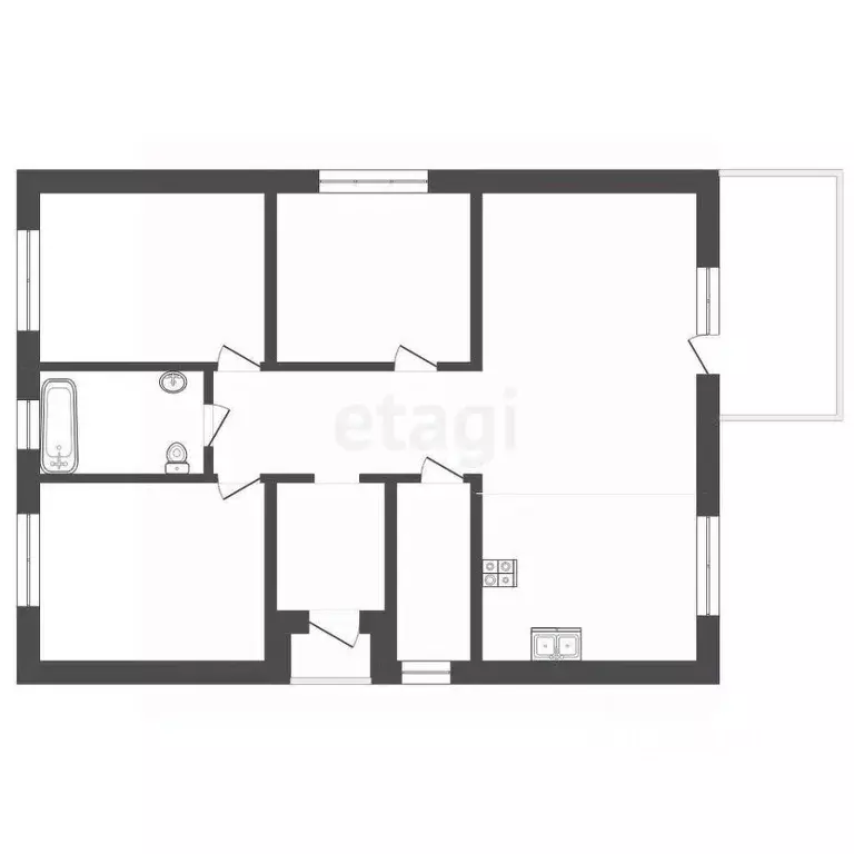 Дом в Тюменская область, Тюменский муниципальный округ, д. Зубарева ... - Фото 2