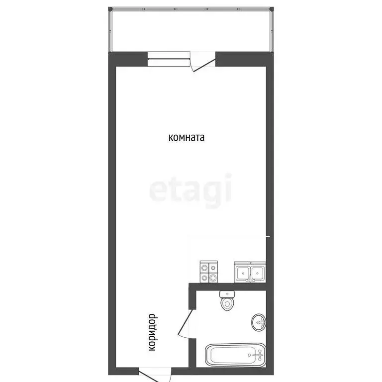 Квартира-студия: Ростов-на-Дону, посёлок Мирный, Раздорская улица, ... - Фото 1