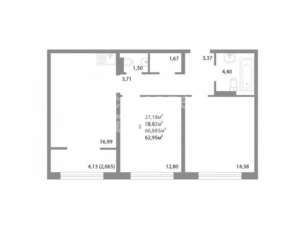 3-к кв. Челябинская область, Челябинск Университетская Набережная ул., ... - Фото 2