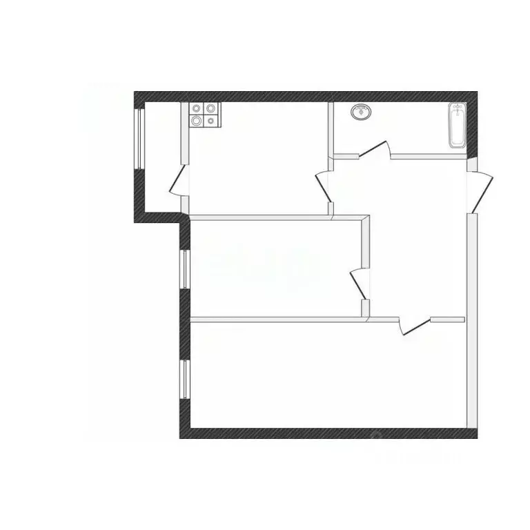 2-к кв. Татарстан, Казань ул. Александра Курынова, 6к2 (45.7 м) - Фото 2