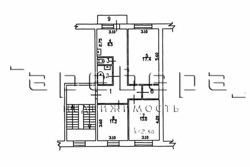 3-к кв. Красноярский край, Канск ул. Герцена-9, 22 (68.7 м) - Фото 2