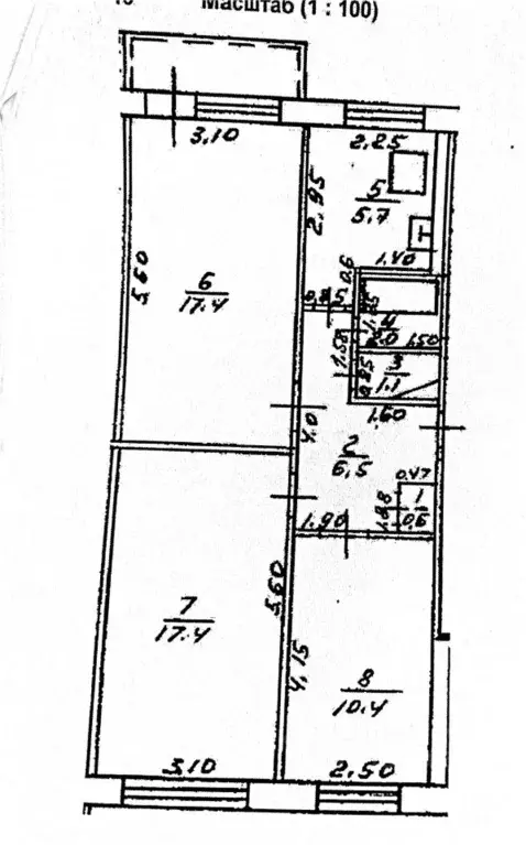 3-к кв. Башкортостан, Уфа Кремлевская ул., 63 (61.9 м) - Фото 2