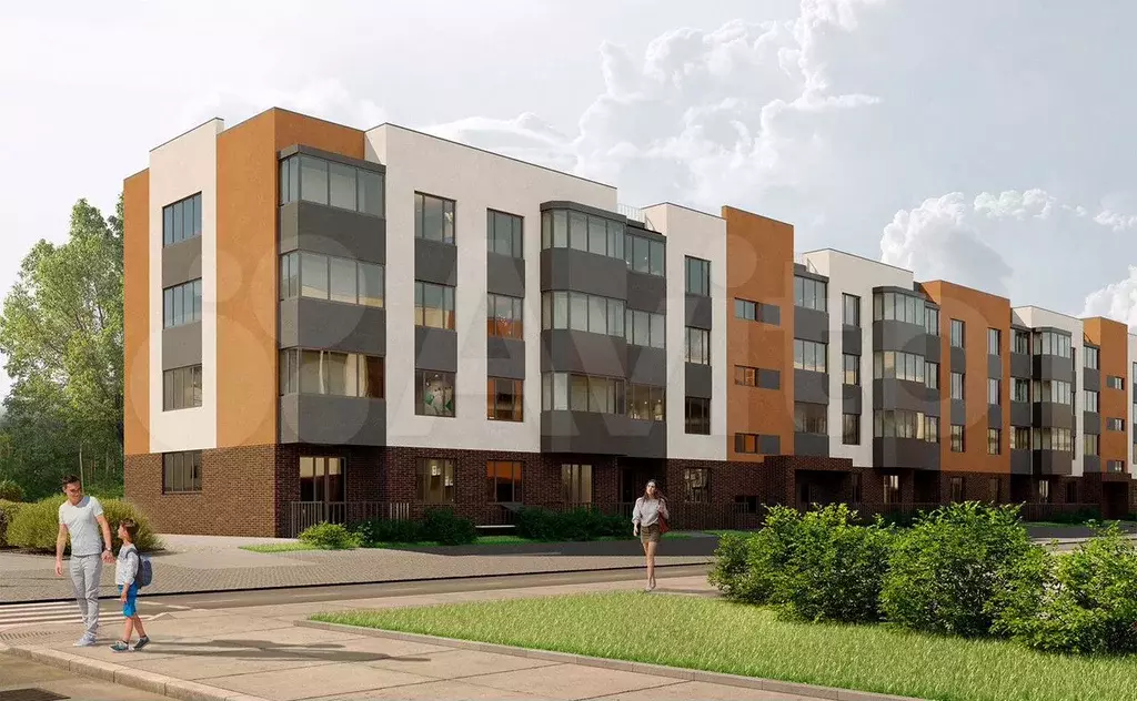 2-к. квартира, 47,5 м, 2/4 эт. - Фото 0