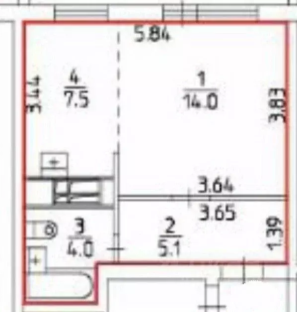 1-к кв. Пермский край, Пермь ул. Менжинского, 13 (30.6 м) - Фото 2