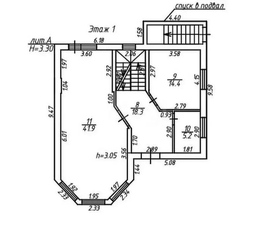 Дом в Казань, 3-я Зелёная улица (248.9 м) - Фото 1