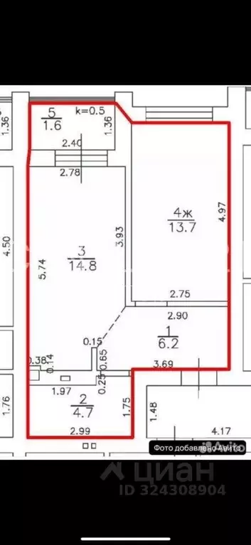 1-к кв. Калининградская область, Зеленоградск ул. В. Гризодубовой, 1/3 ... - Фото 2