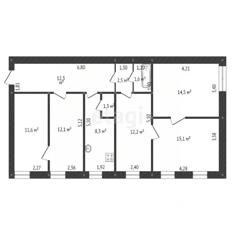 Комната Башкортостан, Уфа Коммунистическая ул., 35 (23.7 м) - Фото 1