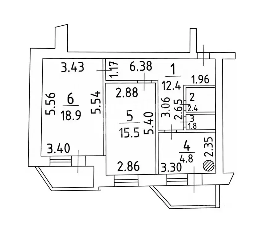 2-к кв. Орловская область, Орел Ватная ул., 14 (58.8 м) - Фото 2
