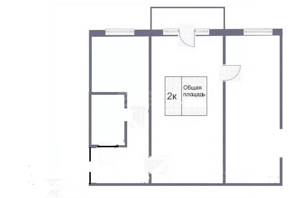 2-к кв. Кемеровская область, Кемерово просп. Ленина, 70 (42.0 м) - Фото 1