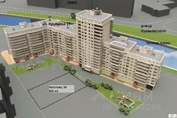 Участок в Саха (Якутия), Якутск ул. Чепалова, 56 (9.0 сот.) - Фото 1