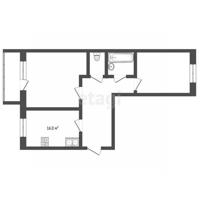 2-к кв. Ярославская область, Ярославль ул. Романовская, 1к3 (57.8 м) - Фото 1