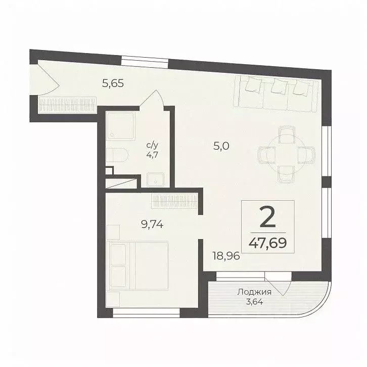 1-к кв. Крым, Алушта муниципальный округ, пос. Бондаренково ул. ... - Фото 2