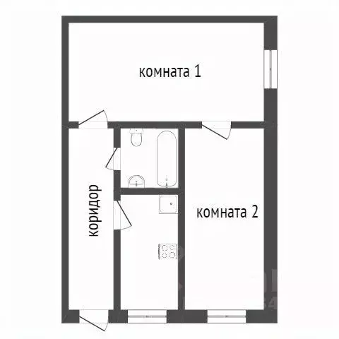 2-к кв. Воронежская область, с. Новая Усмань ул. Полевая, 5 (38.6 м) - Фото 2