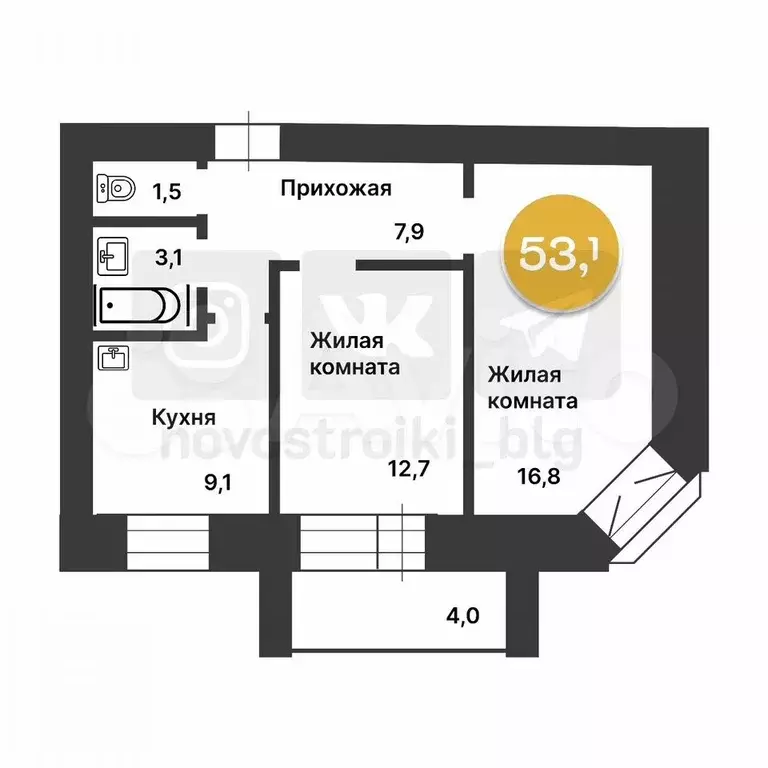 Дом 77 м на участке 10 сот. - Фото 0