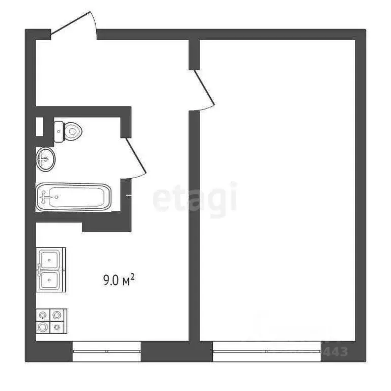 1-к кв. Крым, Ялта ул. Горького, 34 (40.0 м) - Фото 0