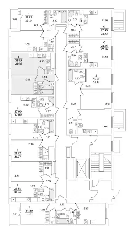 1-к кв. Санкт-Петербург ул. Тамбасова, 5Н (31.95 м) - Фото 1