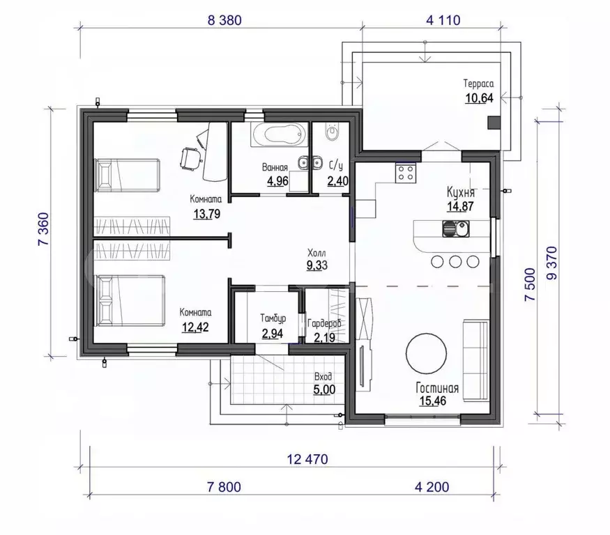 Дом в Краснодарский край, Новороссийск ул. Советов (80 м) - Фото 1